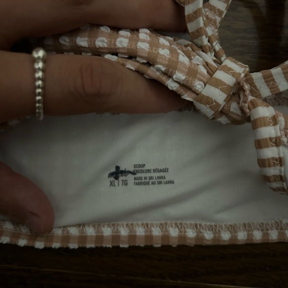 Aerie  Checkered Bathing Suit Top - Picture 4 of 4